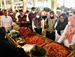 Tim teroadu melakukan ,monitoring stok pangan di beberapa titik lokasi