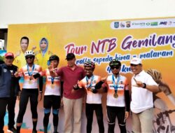 Peserta rally sepeda NTB Gemilang semua tiba mencapai finish