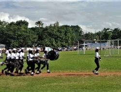 Baru ikut, drumband putri klu langsung raih medali perak