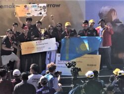 Tim Kazakstan dalam kompetisi ini menang dalam kategori Spirit of Shell Eco-marathon