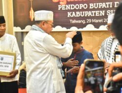 Acara syukuran peresmian Ntek Bale Pendopo Bupati dengan pemberian santunan untuk masyarakat setempat
