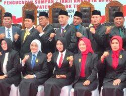 Pelantikan politisi muda Ahmad Amrullah bersama 49 lainnya sebagai anggota DPRD Lotim