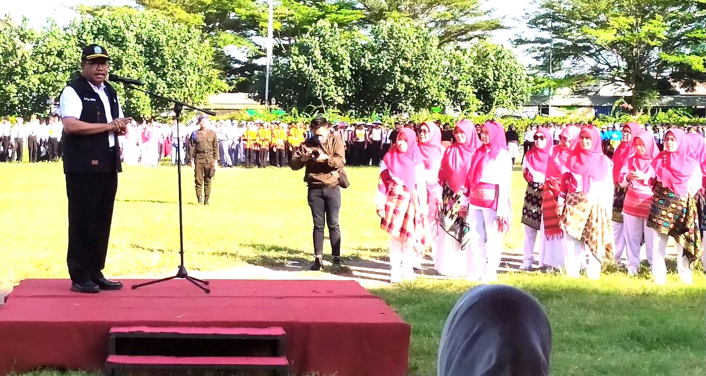 Lomba gerak jalan peringati HUT RI ke 79 diikuti siswa SMA/SMK se NTB