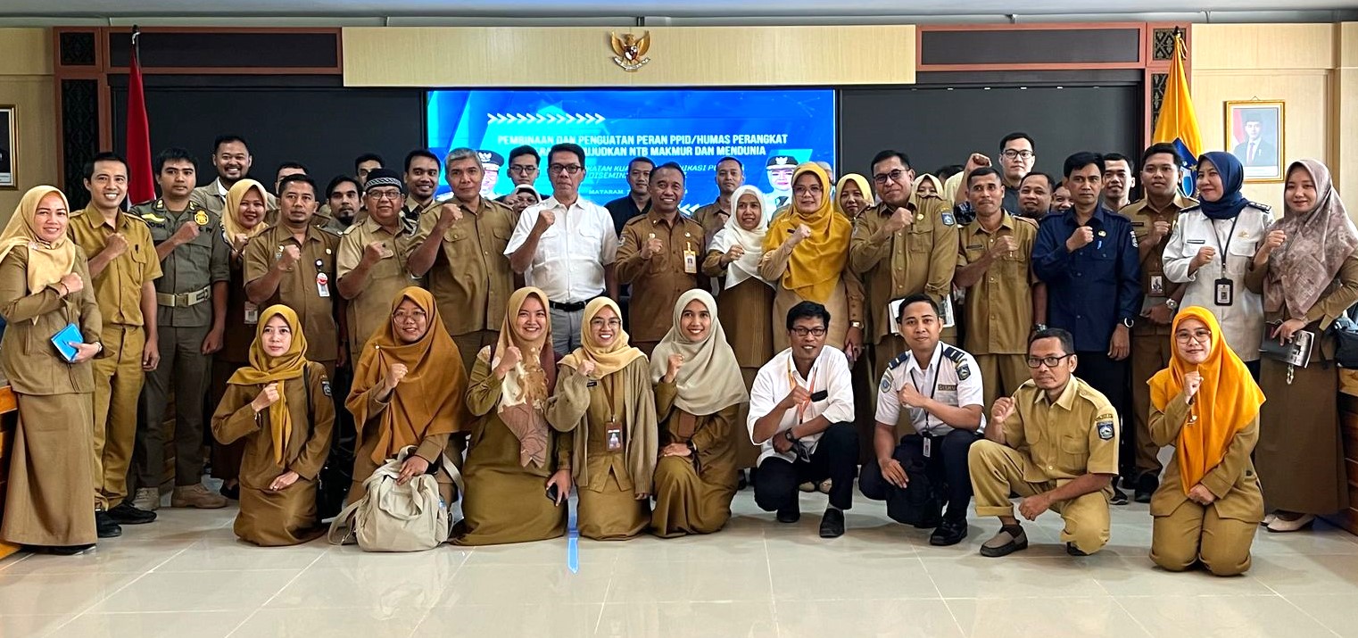 Bimtek Penguatan Peran PPID/Humas Perangkat Daerah, mewujudkan NTB Makmur dan Mendunia