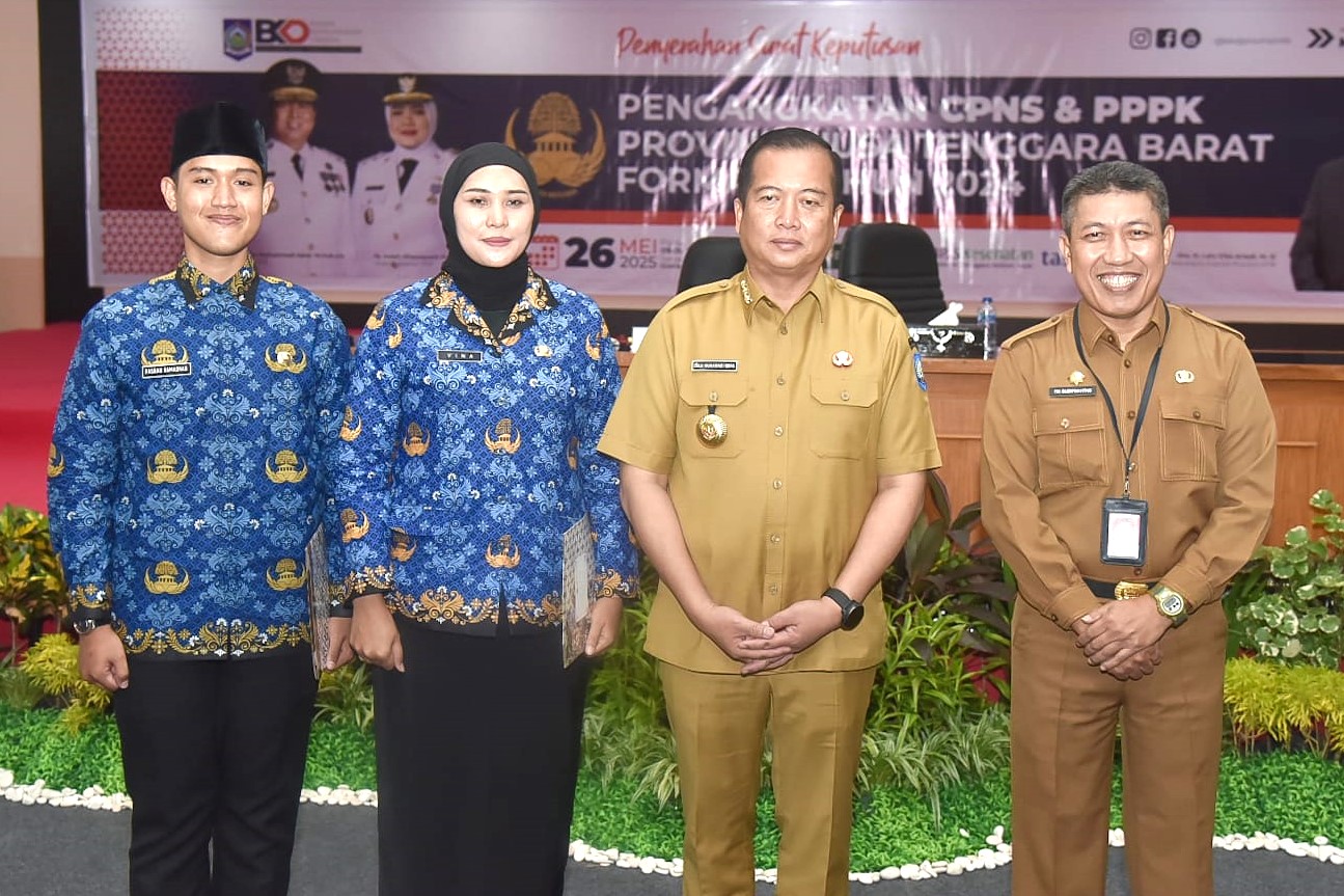 Pelantikan 408 CPNS dan PPPK ini, diharapkan meningkatkan pelayanan publik di NTB