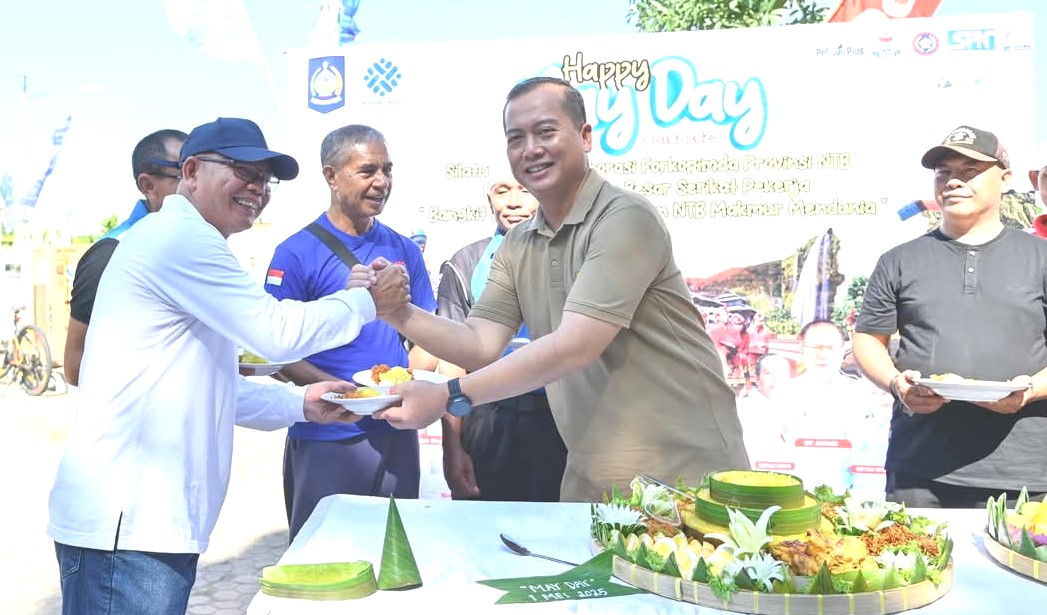 Tak hanya buruh, Miq Iqbal juga mengajak para pengusaha untuk ikut aktif dalam proses pembangunan daerah