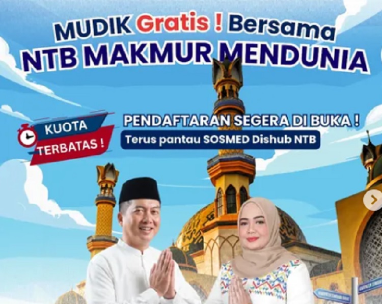 Pemerintah Provinsi Nusa Tenggara Barat menyelenggarakan Program Mudik Gratis bagi pelajar dan mahasiswa